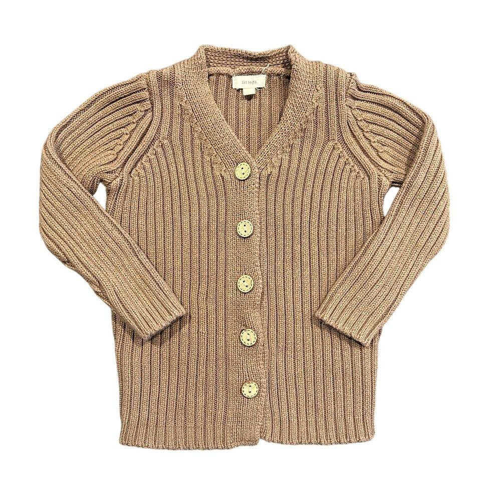 Lil Legs Toddler Cardigan Sweater – Brown, 24 Months